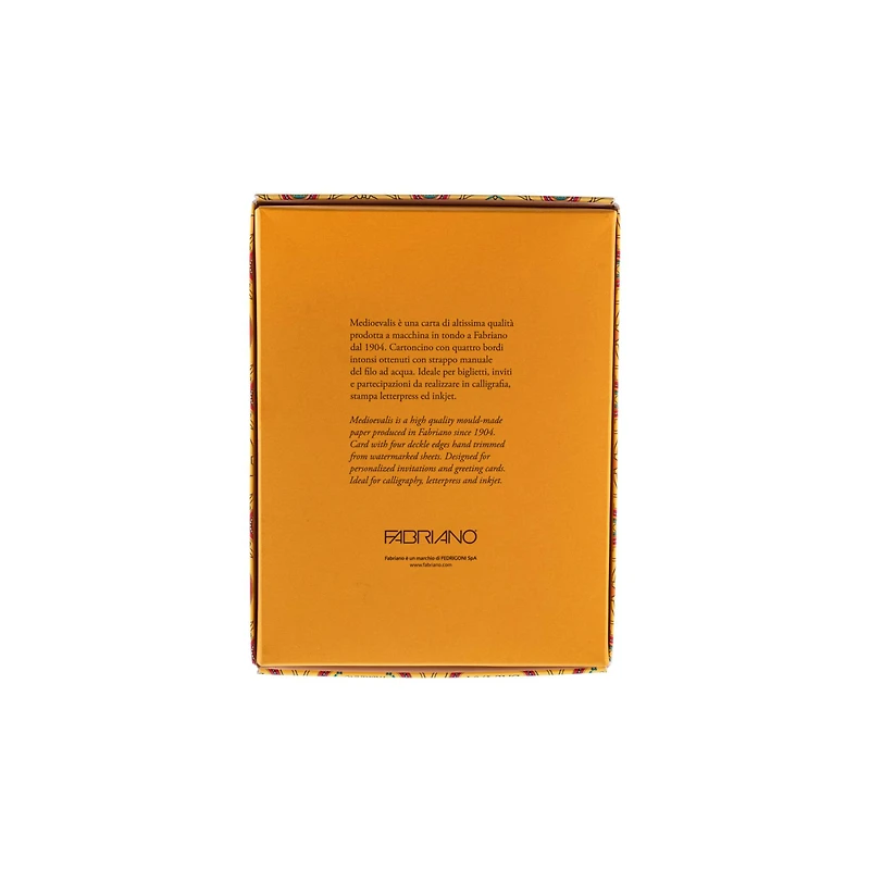 Fabriano 4.5" x 6.75" Medioevalis White Cards & Envelopes, 20ct.