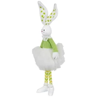 15" Green Ballerina Bunny Standing Easter Figure