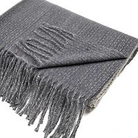 Glitzhome® 75" Gray Scarf with Tassels