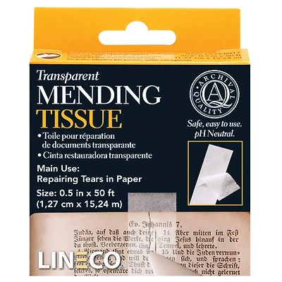 Lineco® Transparent Mending Tissue Roll