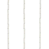 Silver Metal Bugle Beads, 6mm by Bead Landing™