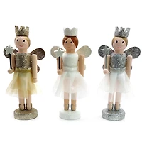 Wizardi Classic Wooden Christmas Fairies Festive Decoration Set