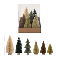Hello Honey® Sisal Bottle Brush Trees with Wood Bases, 6ct.
