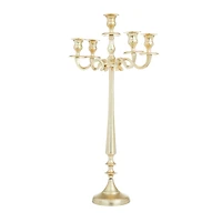 Gold Aluminum Traditional Candelabra, 24" x 13" x 13"