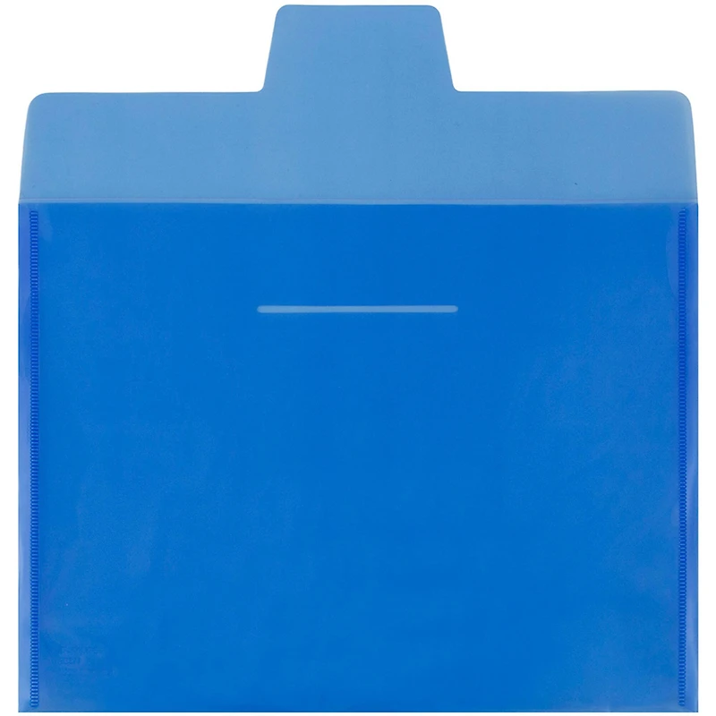 JAM Paper Blue Plastic Tuck Flap Closure 8.875" x 12" Envelopes, 12ct.