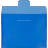 JAM Paper Blue Plastic Tuck Flap Closure 8.875" x 12" Envelopes, 12ct.