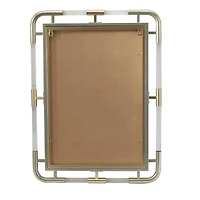 24" x 32" Gold Metal Glam Wall Mirror