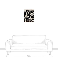 Black Snake Collage Teak Hanging Canvas Wall Art