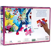 eeBoo Magical Creatures 100 Piece Puzzle