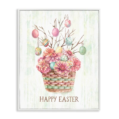Stupell Industries Happy Easter Bouquet Framed Giclee Art