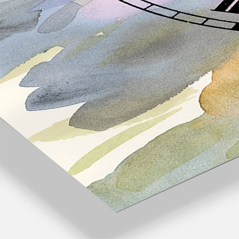 Designart Jewel Garden II Farmhouse 3 Panel Wall Clock