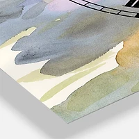 Designart Jewel Garden II Farmhouse 3 Panel Wall Clock