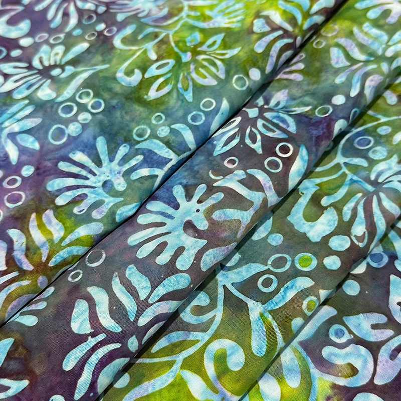 Feldman Premium Indonesian Batik Purple Freesia Fabric