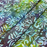 Feldman Premium Indonesian Batik Purple Freesia Fabric