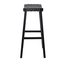 Black Birch Rustic Bar Stool, 30" x 18" x 11"