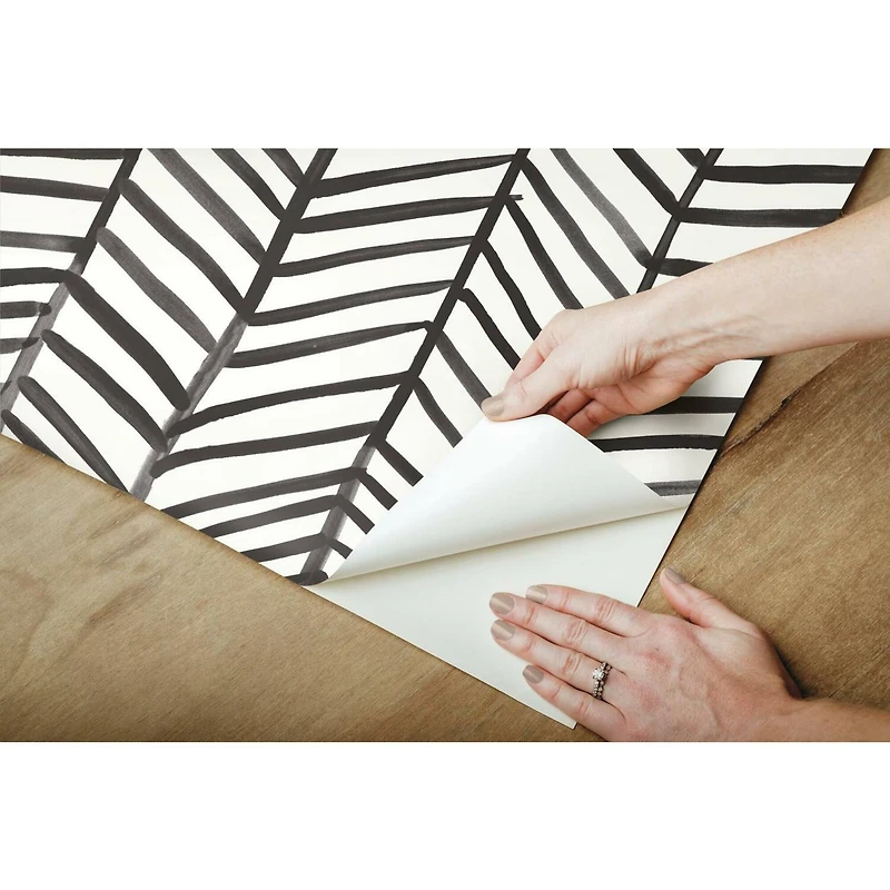 RoomMates Cat Coquillette Herringbone Peel & Stick Wallpaper