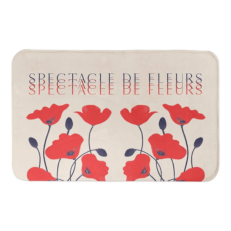Spectacle De Fleurs 34" x 21" Bath Mat