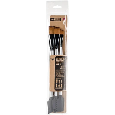 Finnabair® Art Basics Double-Ended 3 Piece Brush Set