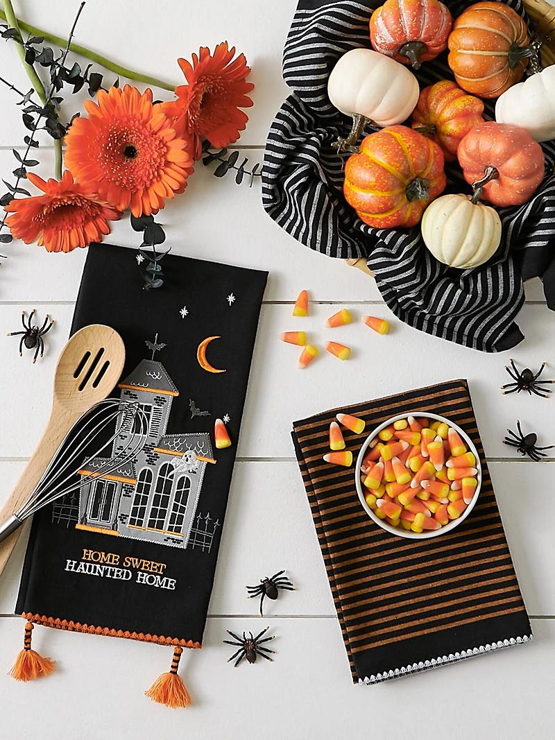 DII® Home Sweet Haunted Home Dishtowel Set