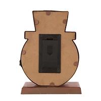 Glitzhome® 7" Marquee LED Snowman Head & Tree Stocking Holder Set