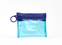 Everything Mary Blue & Purple Transparent Zipper Pouch