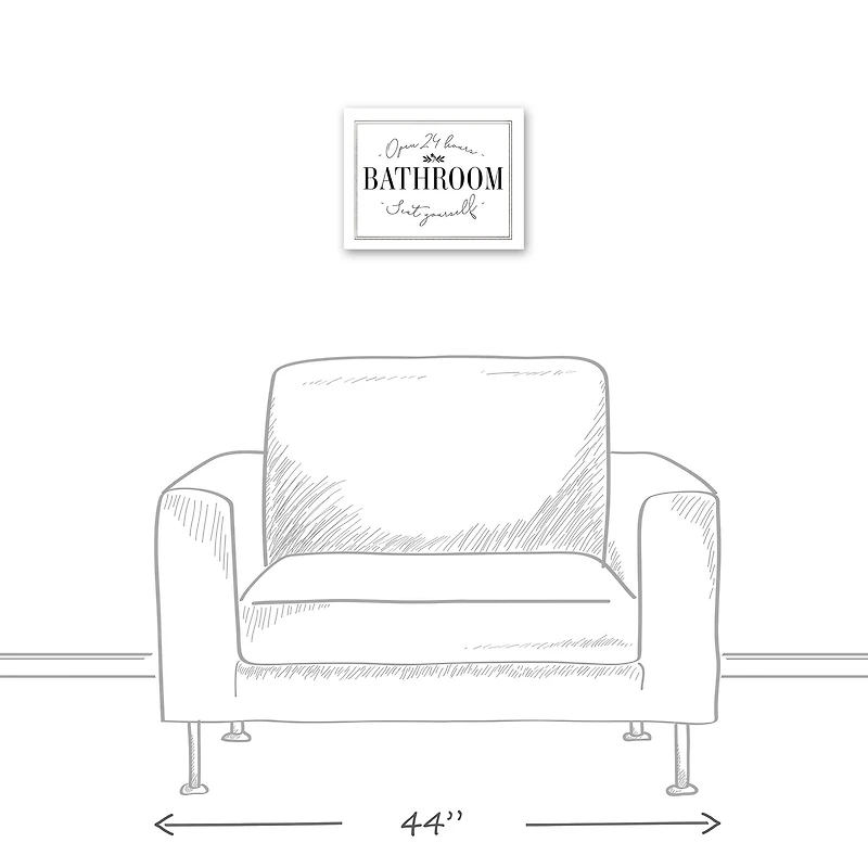 Seat Yourself 14" x 11" Canvas Wall Art