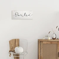 Stupell Industries Darlin' Wooden Wall Plaque