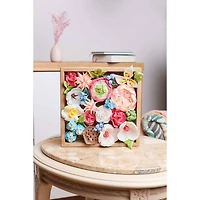 OKTO DIY Wood & Craft Romance Flowers Clay Kit