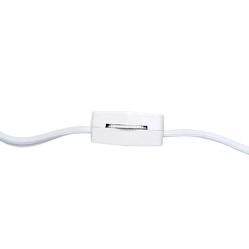 Simple Designs™ 11.5" Football Base Table Lamp with White Shade Brown Trim