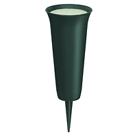 FloraCraft® Eternity™ Green Plastic Cemetery Vase with FloraFōM® Insert