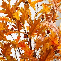 5ft. Pre-Lit Burnt Orange Autumn Maple Artificial Fall Tree with 240 Warm White LED Lights