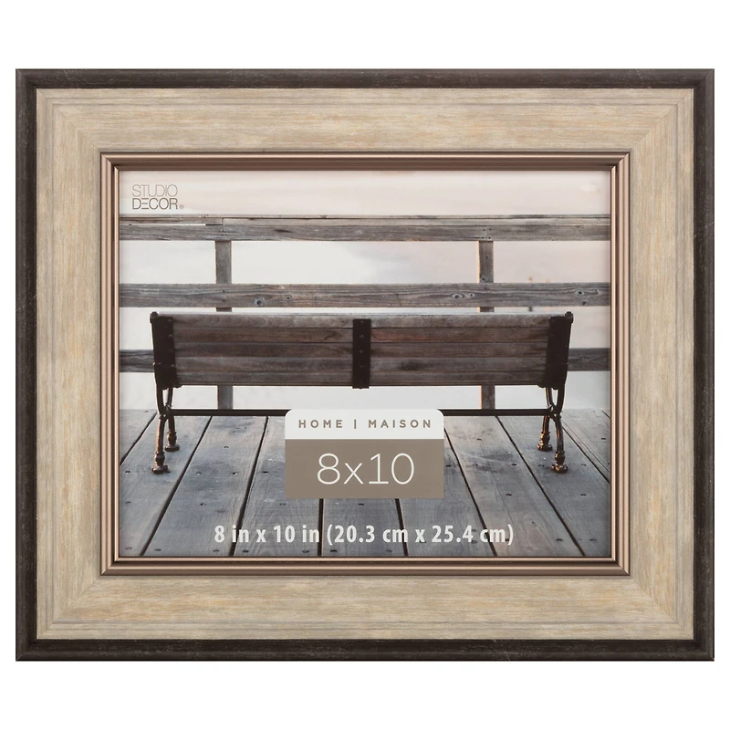 Home 8" x 10" Greige & Black Frame by Studio Décor®