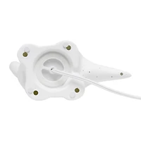 Simple Designs 11" White Porcelain Dinosaur Table Lamp