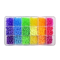 9 Packs: 2,300 ct. (20,700 total) Rainbow Pony Beads Set by Creatology™
