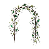 Glitzhome® 6ft St. Patrick's Shamrock Garland
