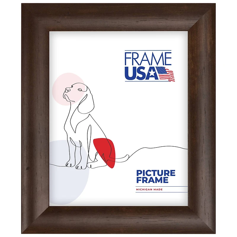 Frame USA Café Rounded Brown Single Image Picture Frame