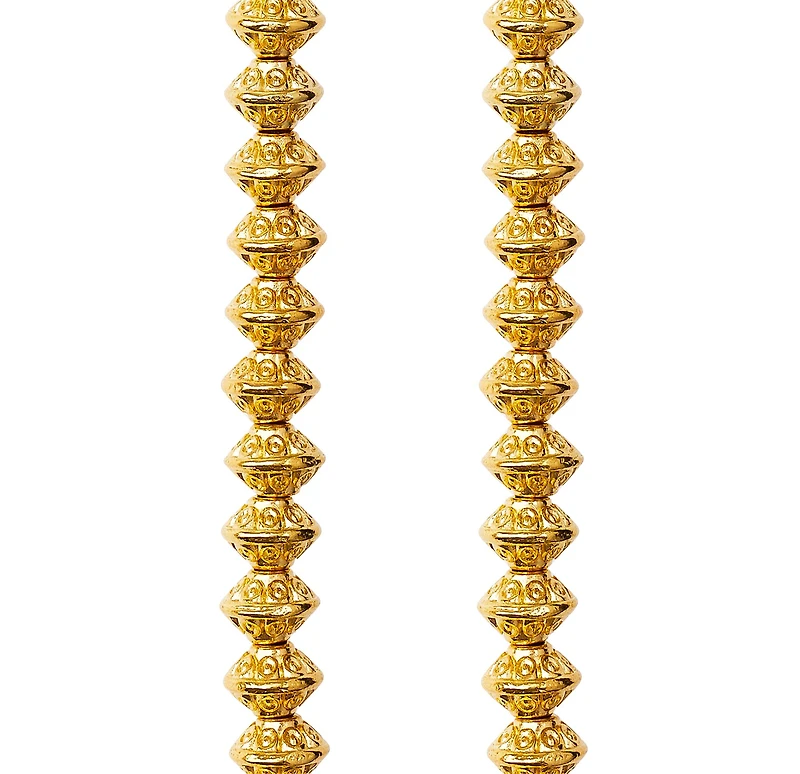 12 Pack: Gold Spot Rondelle Beads, 6mm by Bead Landing™