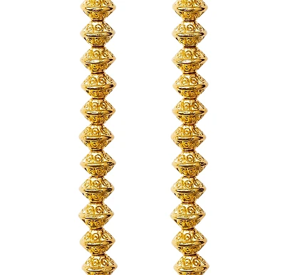 12 Pack: Gold Spot Rondelle Beads, 6mm by Bead Landing™