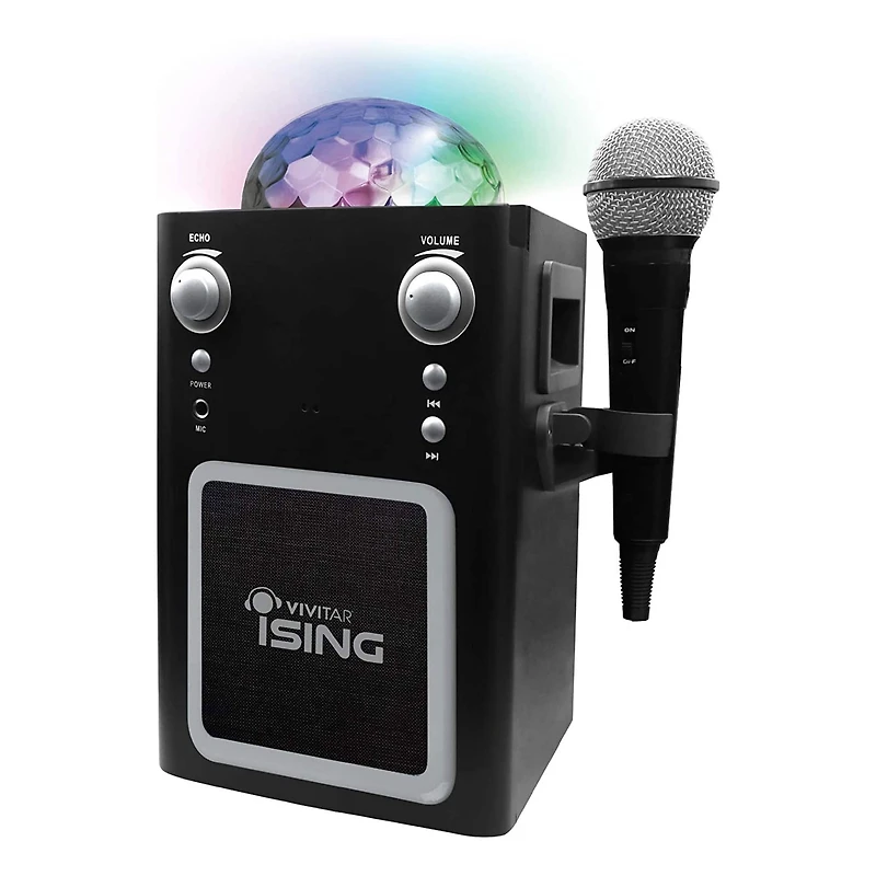 Vivitar iSING Bluetooth Disco Ball Karaoke Machine