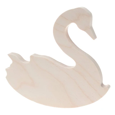 Leisure Arts® 6" Rocking Swan Wood Shape