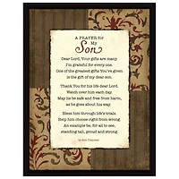 Prayer For My Son Wood Framed Art