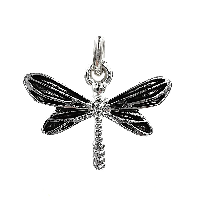 Charmalong™ Silver Plated Dragonfly Charm by Bead Landing™