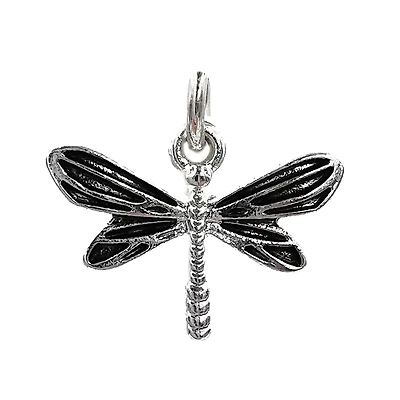 Charmalong™ Silver Plated Dragonfly Charm by Bead Landing™