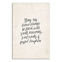 Sweet Memories, Kind Words, Joyful Laughter 20" x 30" Canvas Wall Art