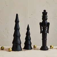 Hello Honey® 14" Black Mango Wood Christmas Tree Accent