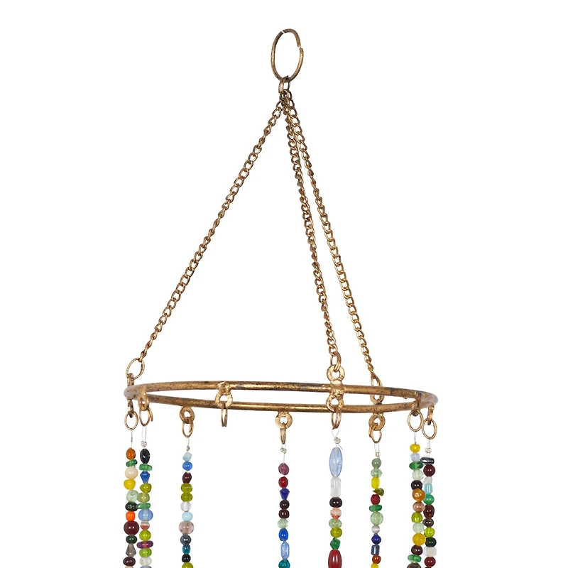Gold Elephants Metal Eclectic Windchime