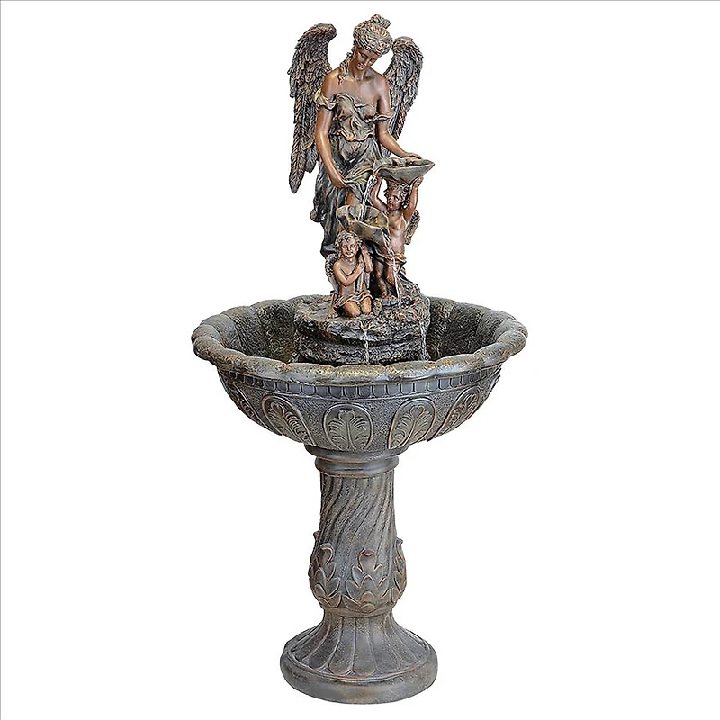 Design Toscano 3.9ft. Heavenly Moments Angel Sculptural Fountain