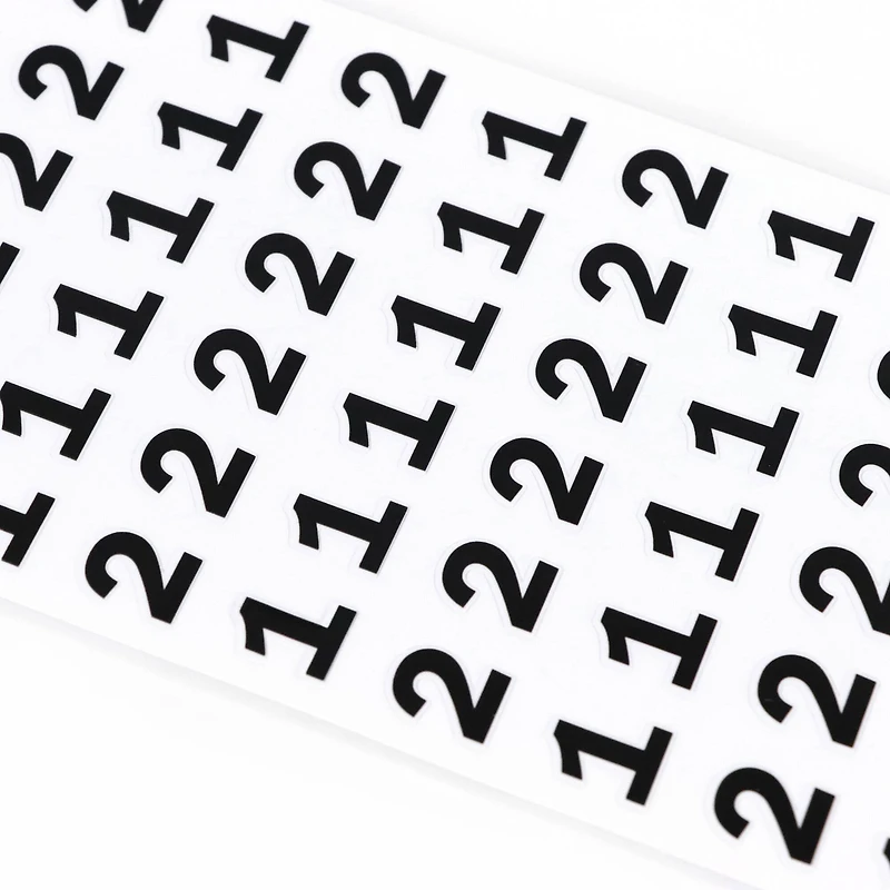 Black Number Stickers by Recollections
