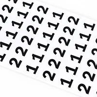 Black Number Stickers by Recollections