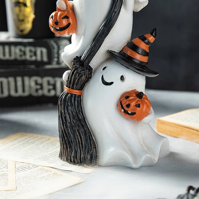 Glitzhome® 13" Halloween Stacked Ghost Table Décor